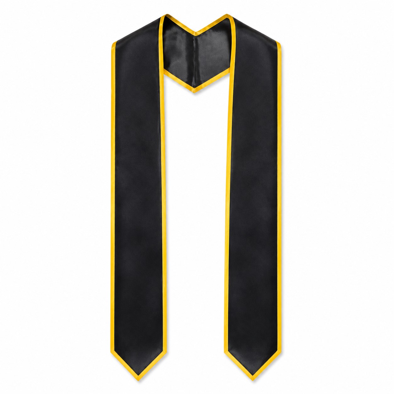 V Neck Satin Graduation Honor Stole — view 2