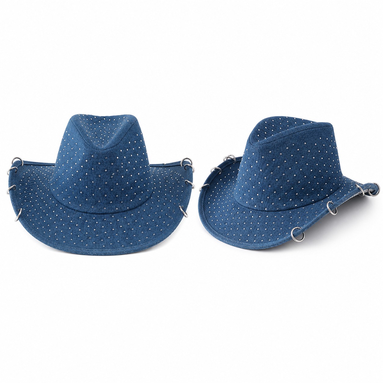 Ring Accent Rhinestone Cowboy Hat