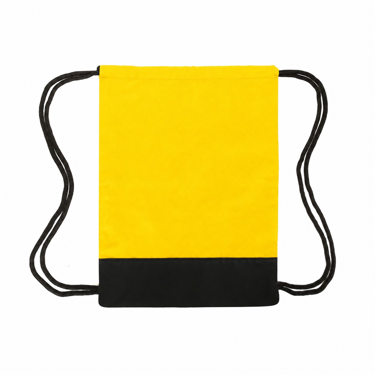 600D Polyester Drawstring Bag — Yellow