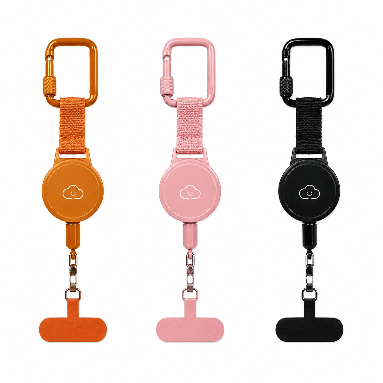Retractable Phone Tether With Locking Carabiner — view 1