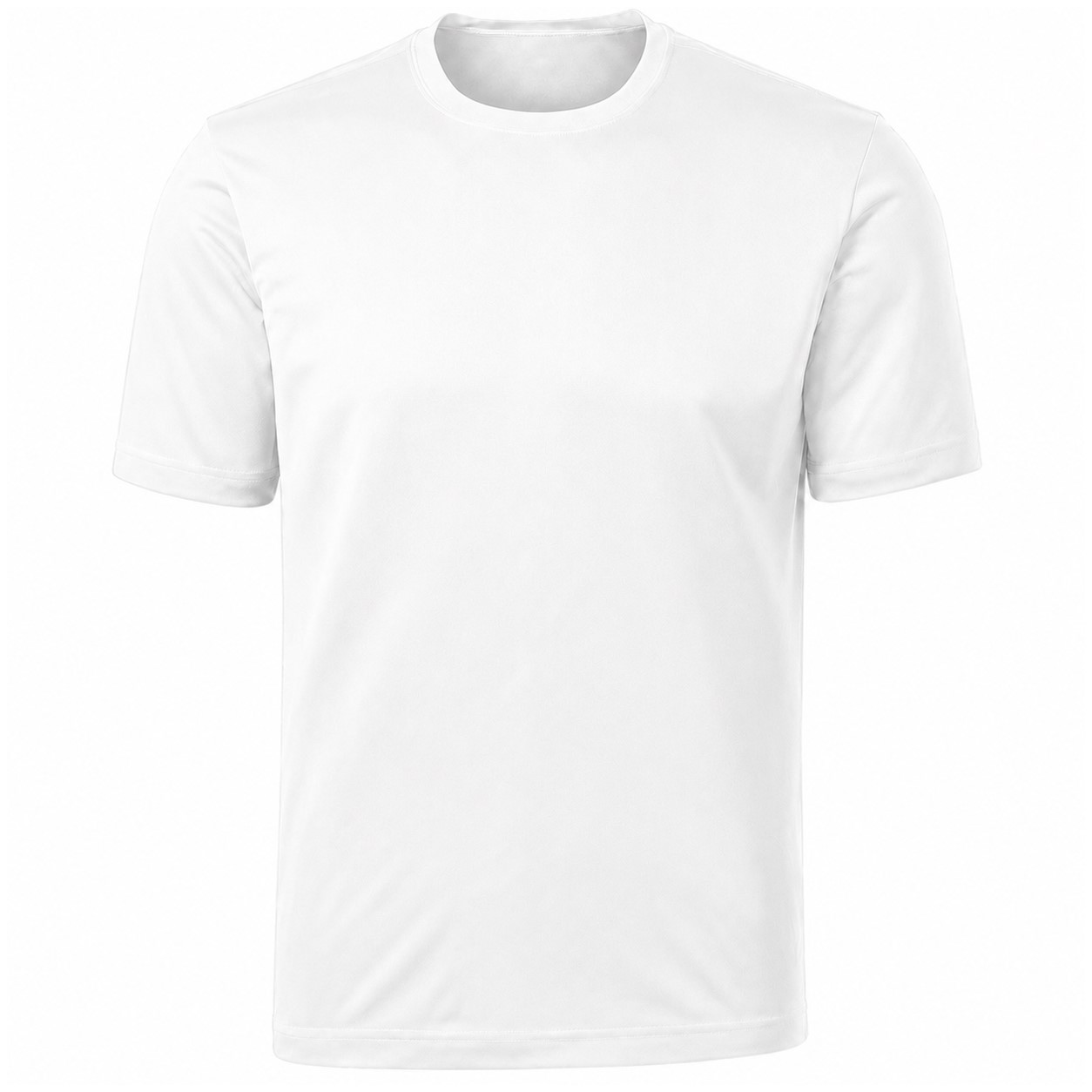 Men's Lightweight Polyester Athletic T-Shirt — White