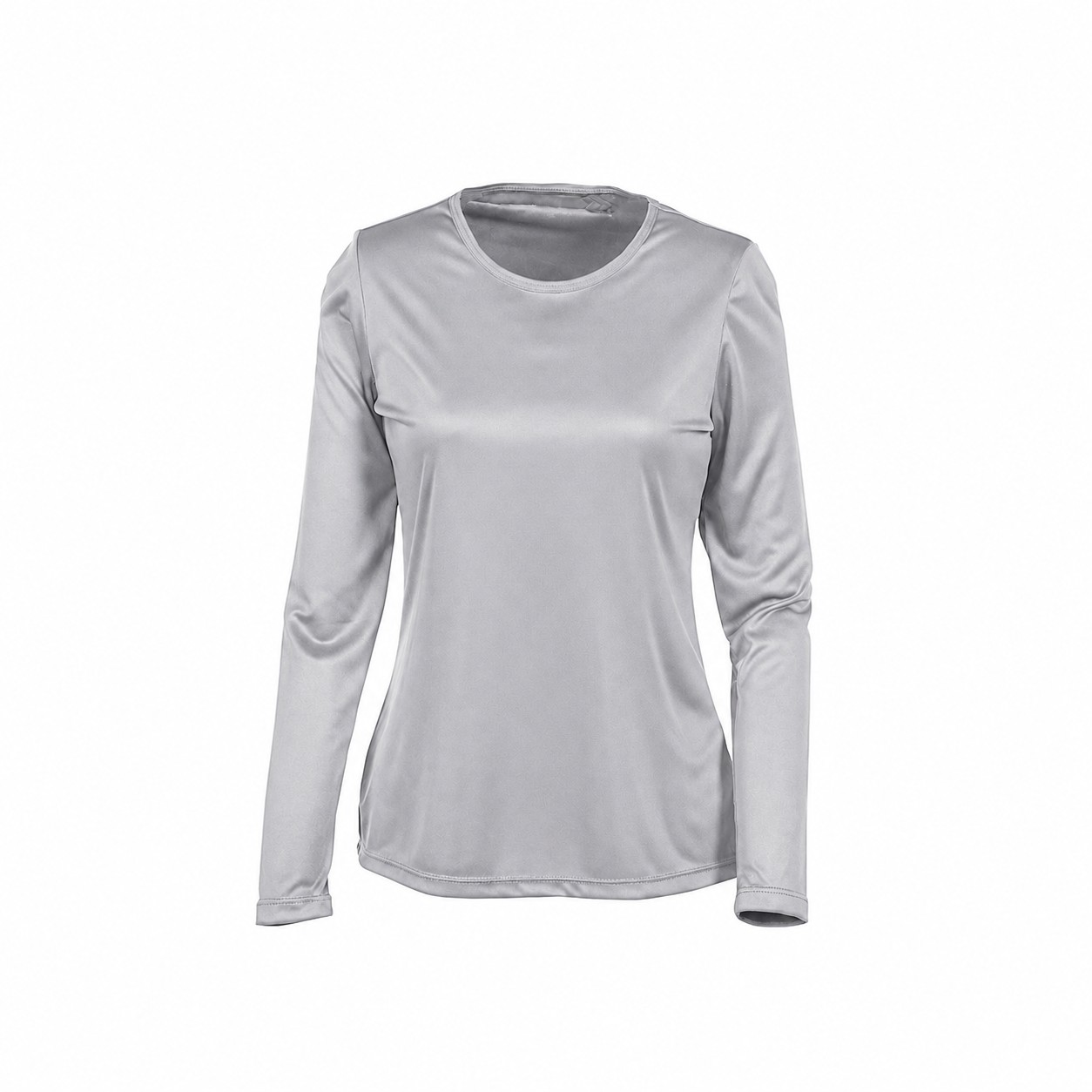 Ladies Recycled Polyester Cooling Tee — Silver