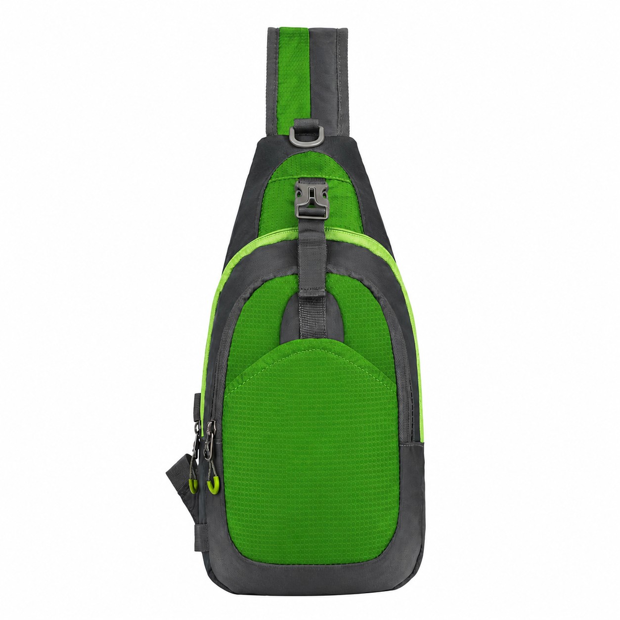 Nylon Crossbody Sling Bag — Green