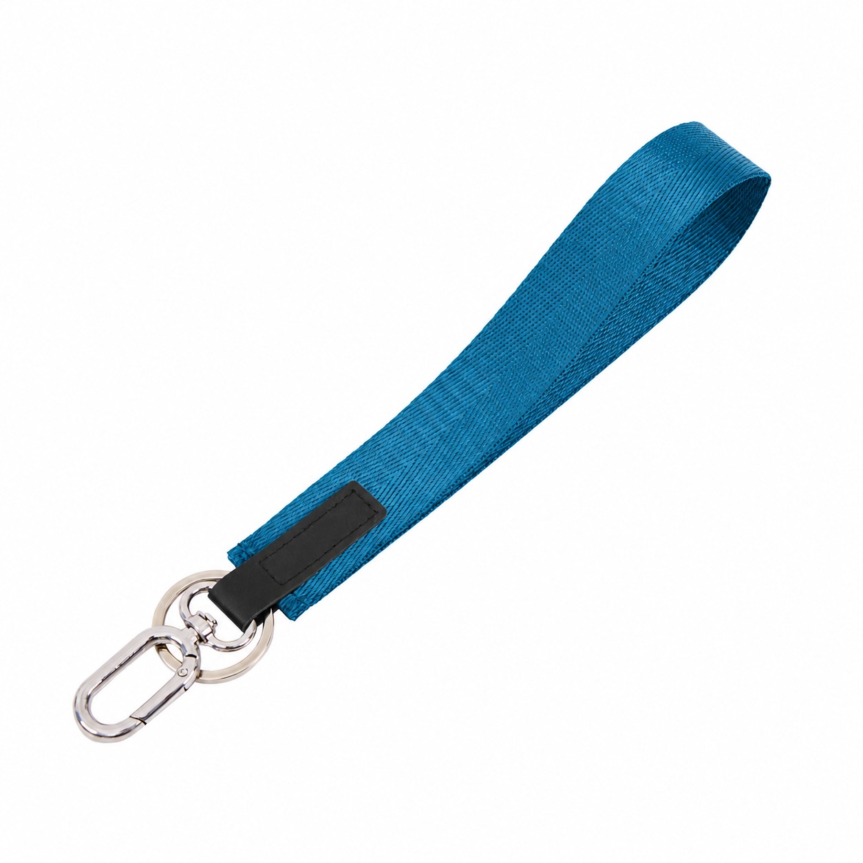 Nylon Keychain Wrist Lanyard — Lake Blue