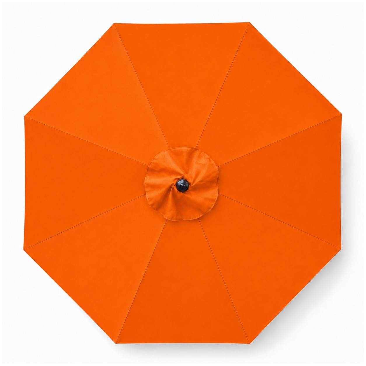 9' Aluminum Market Umbrella Crank Lift — Orange