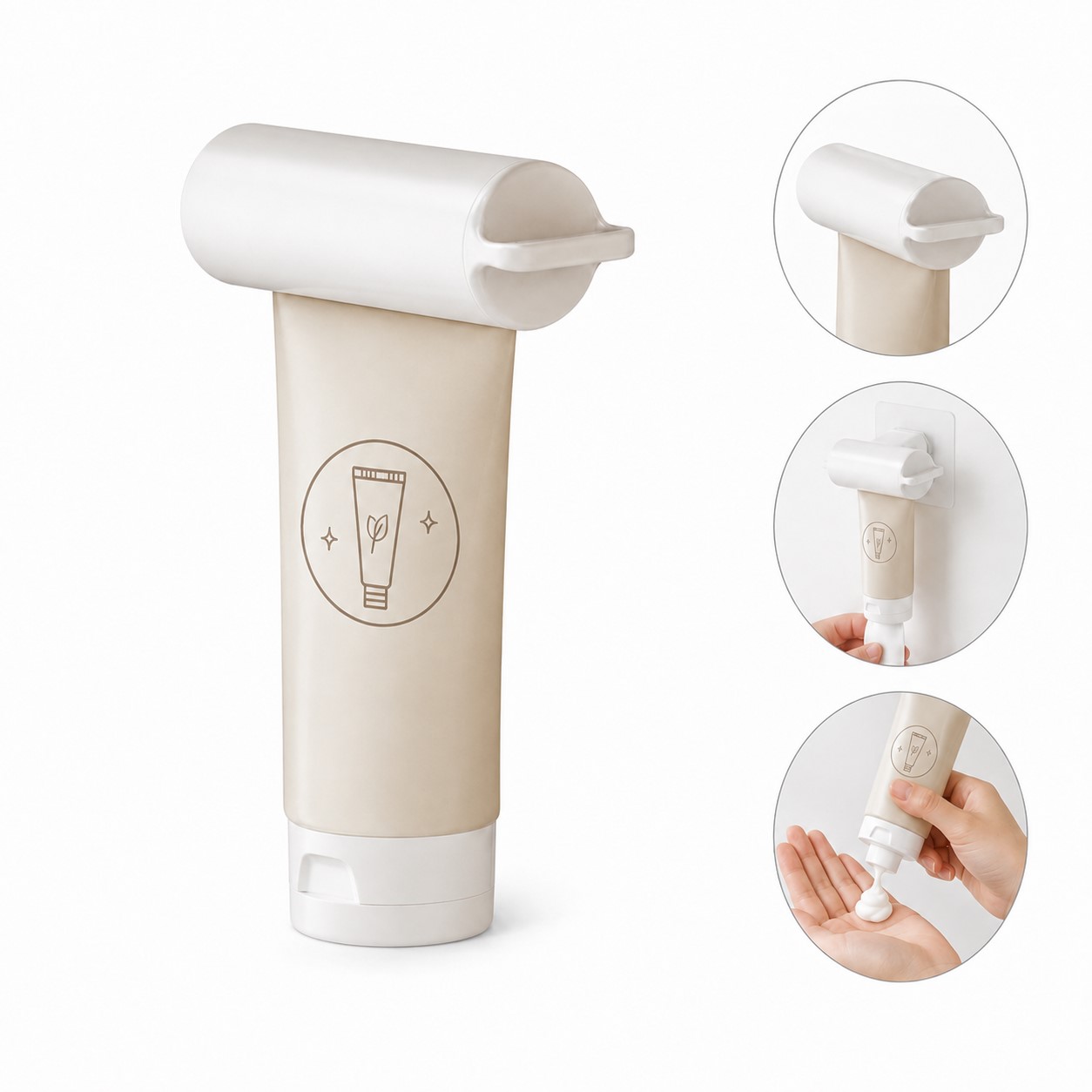 ABS Wall-Mounted Toiletry Tube Dispenser