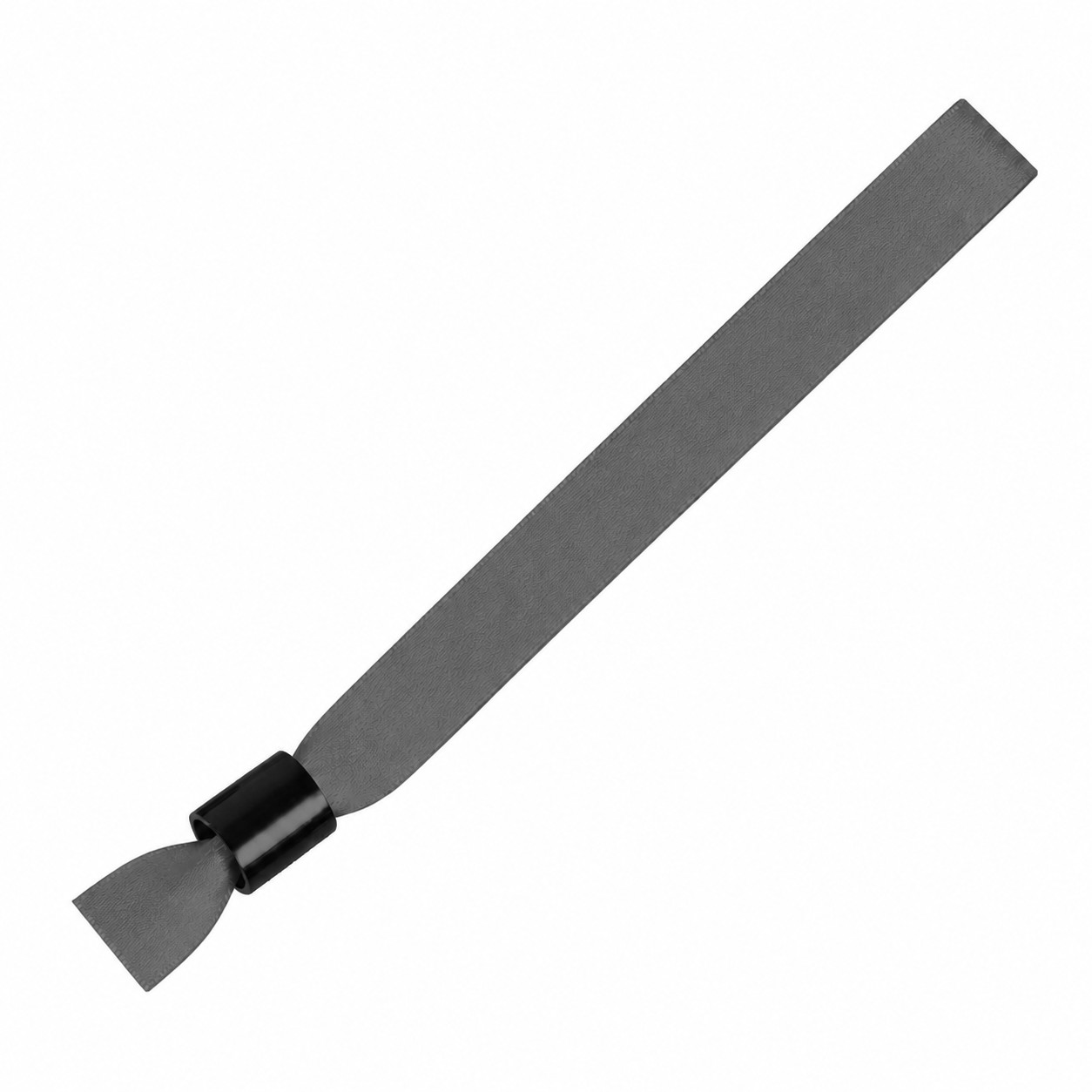 Polyester Locking Event Wristband — Gray