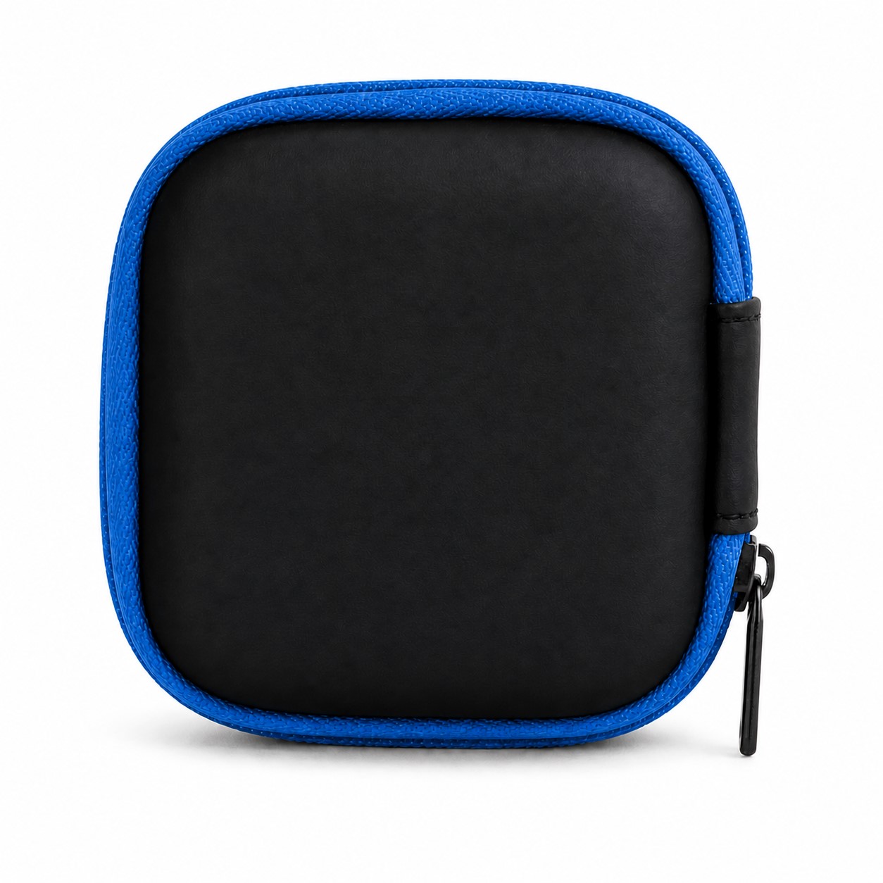 PU Earphone Cable Organizer Case — Blue