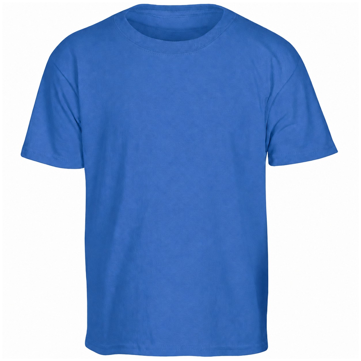 Youth Cotton T Shirt — Blue