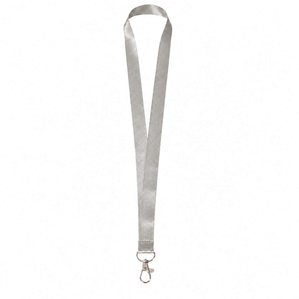Polyester Lanyard With Attachment Options — Nickel Silver