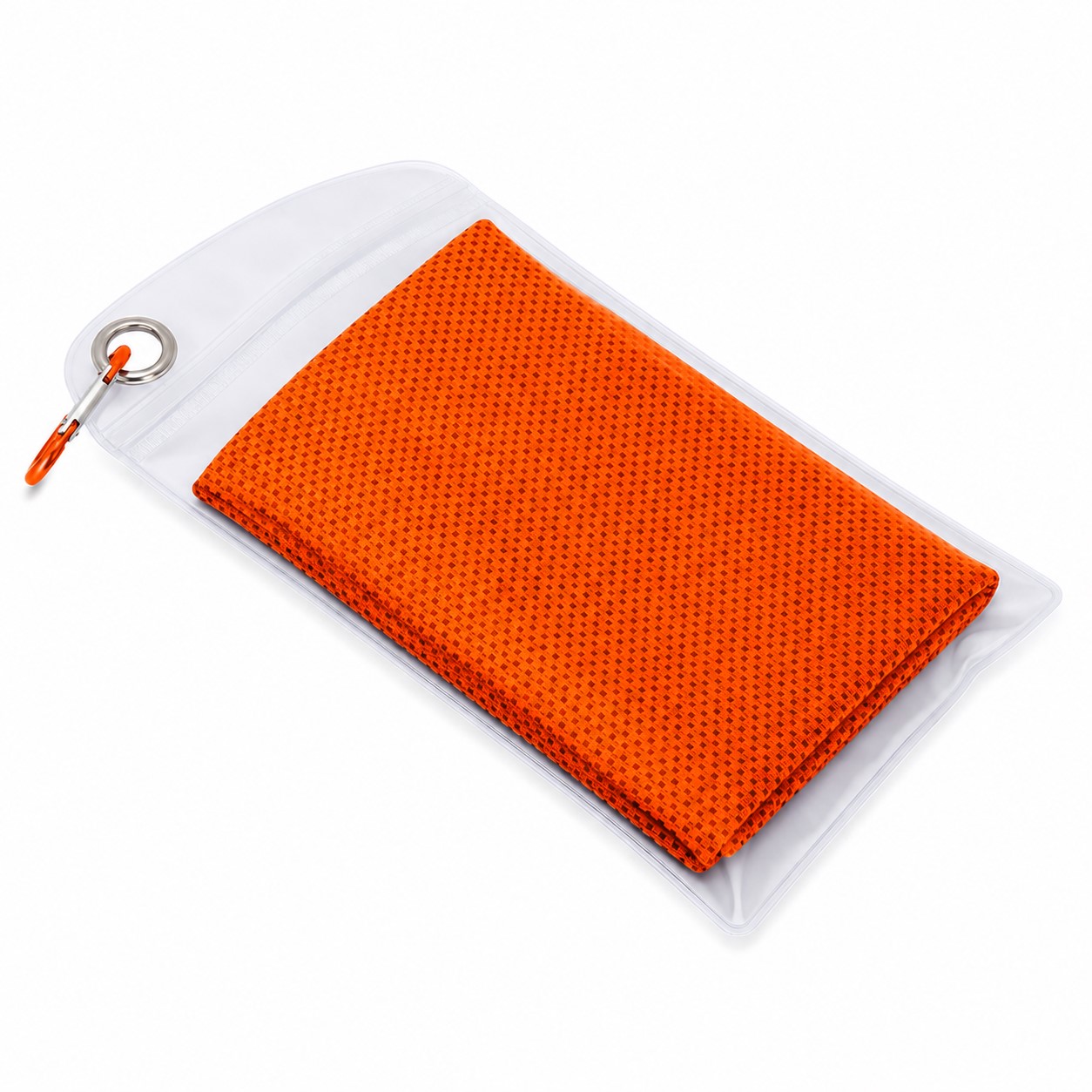 Polyester Cooling Fitness Towel — Bright Orange