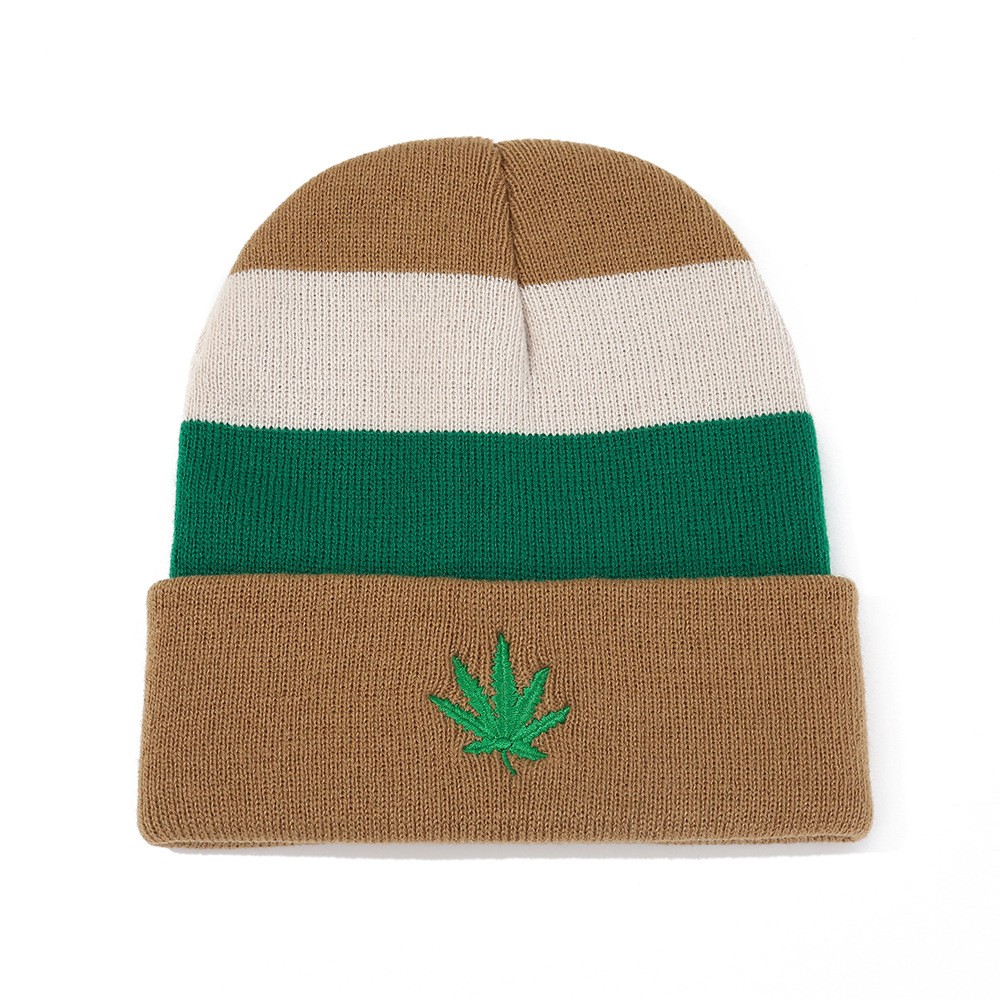 Cotton Color Block Cuffed Beanie — view 2