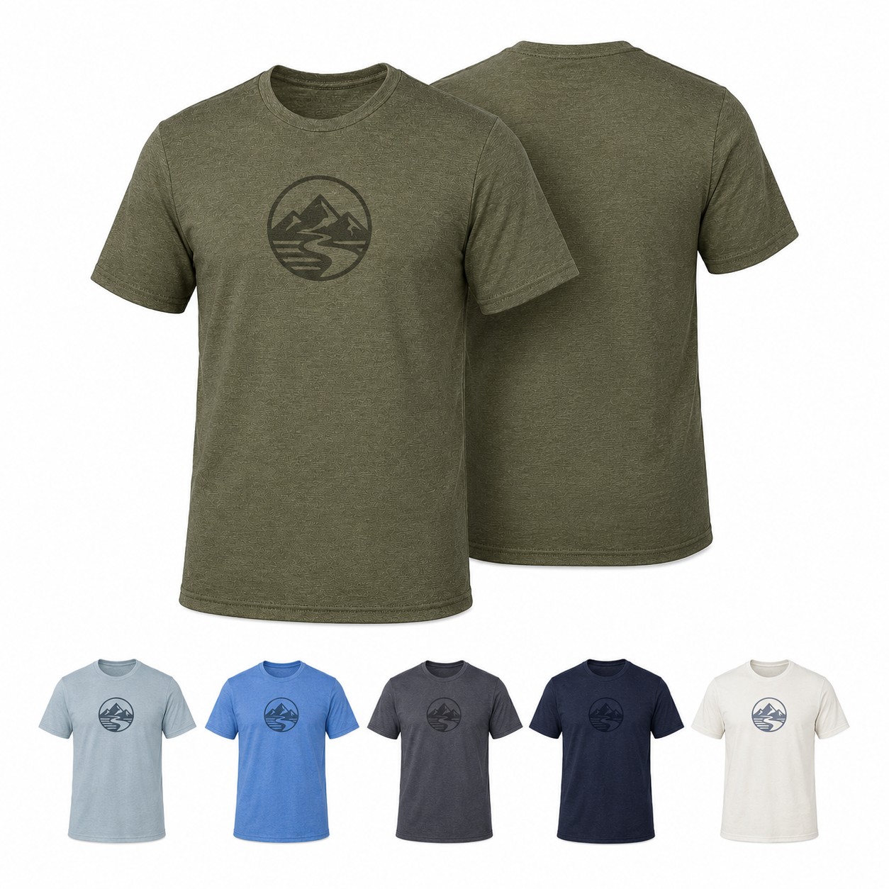 Recycled Tri Blend Crewneck Tee
