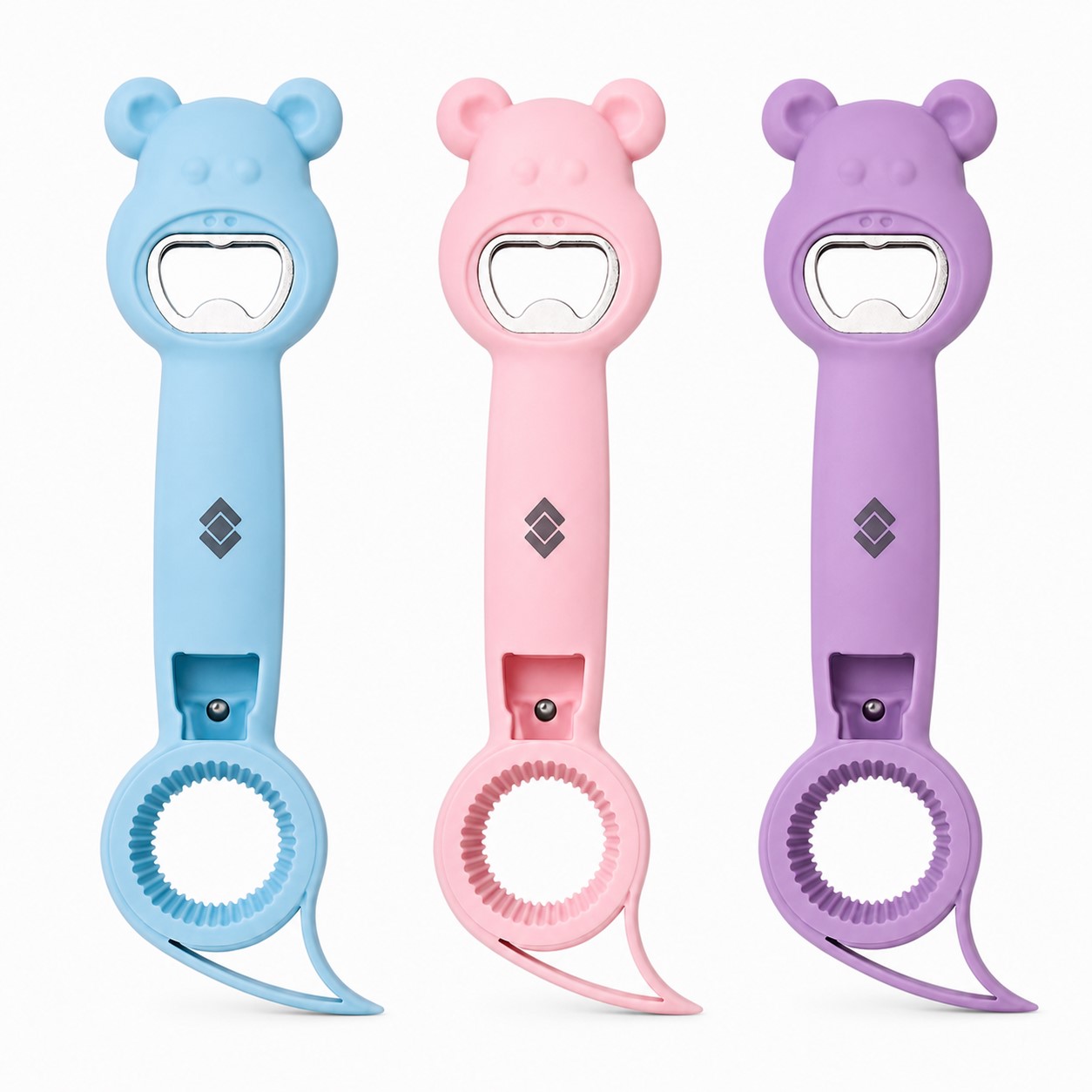 Four Function Stainless Steel Bottle Opener