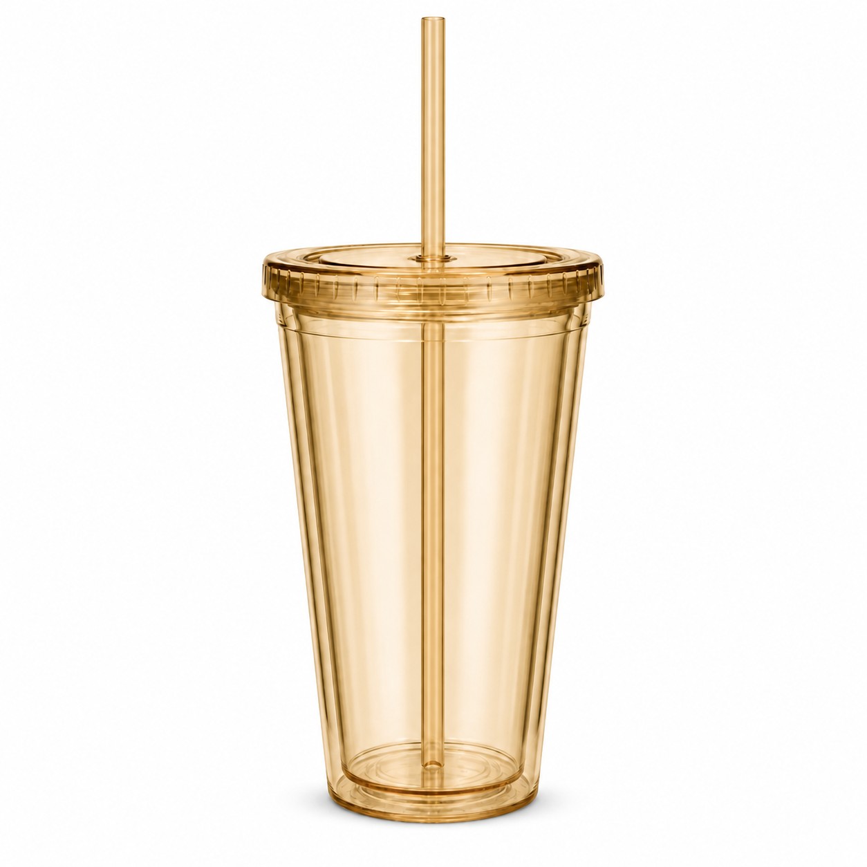 Double Wall 16 Oz Acrylic Journey Tumbler — Bronze Gold