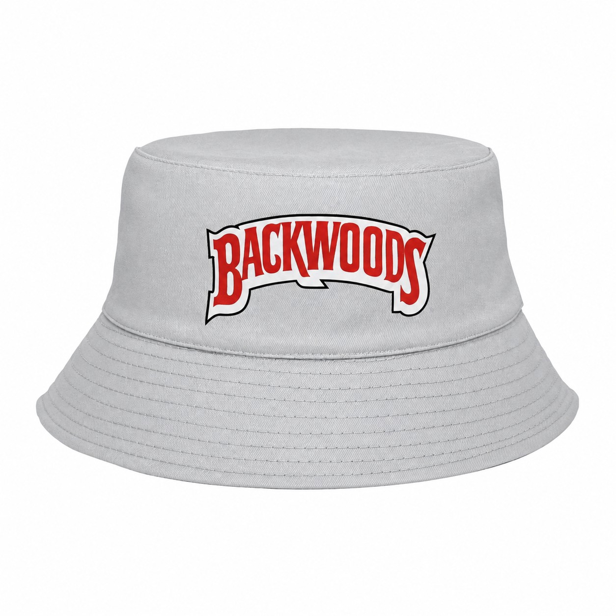 Foldable Polyester Bucket Hat — Silver