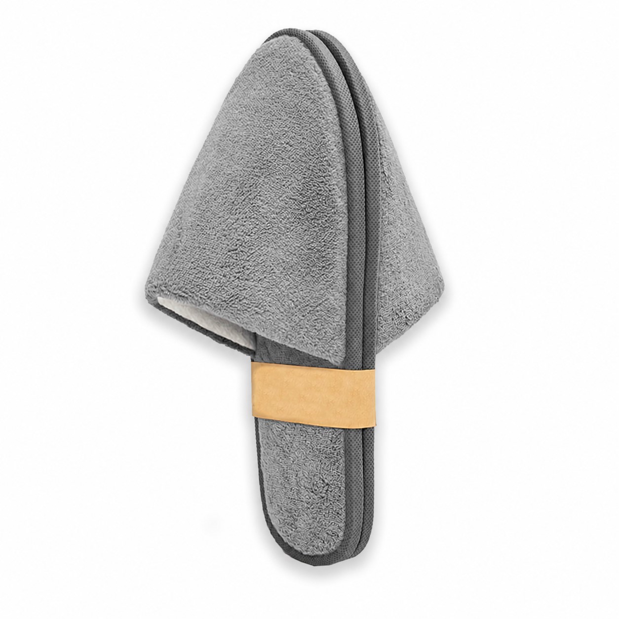 Open Back Guest Slippers — Gray