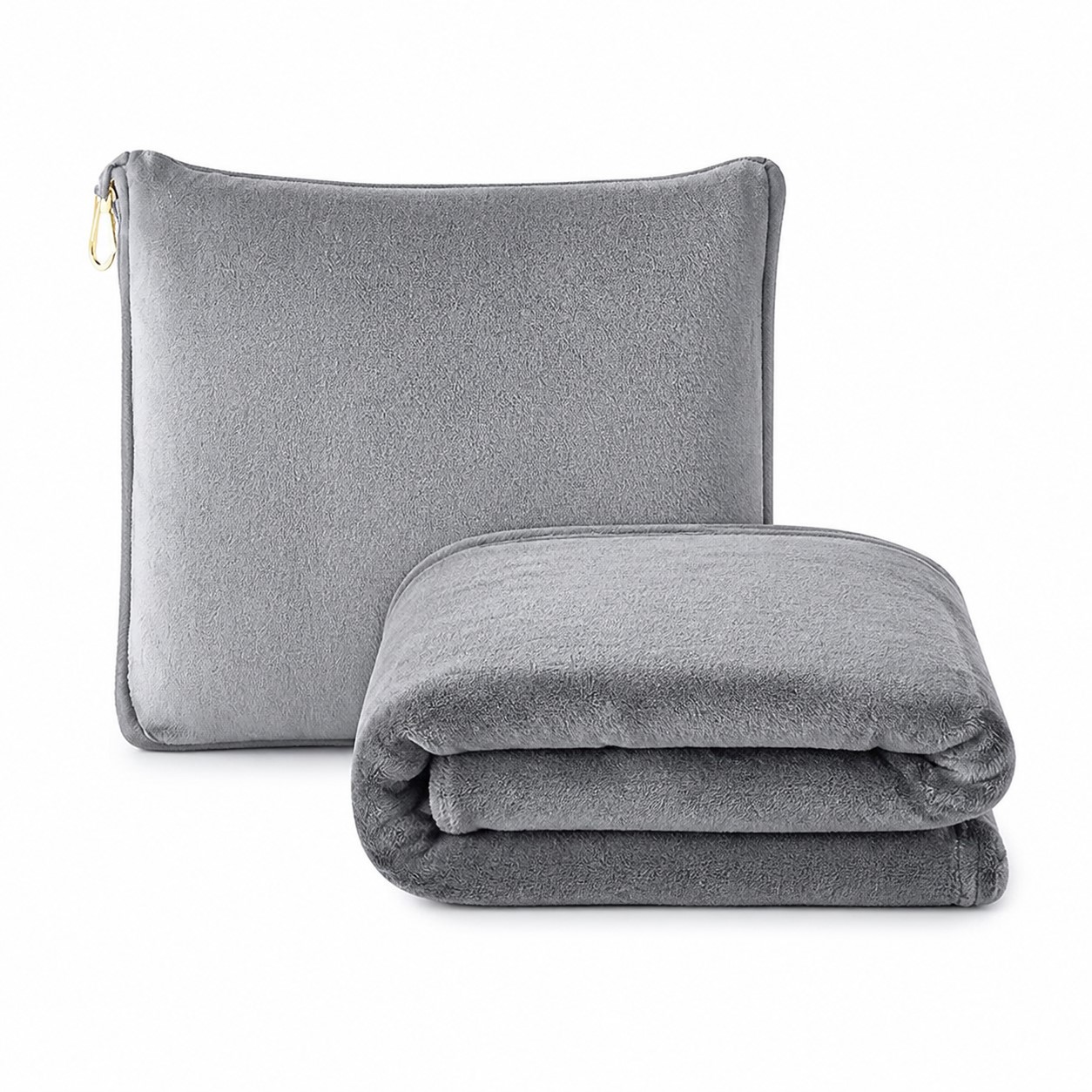 Polyester Pillow Blanket With Travel Clip — view 2