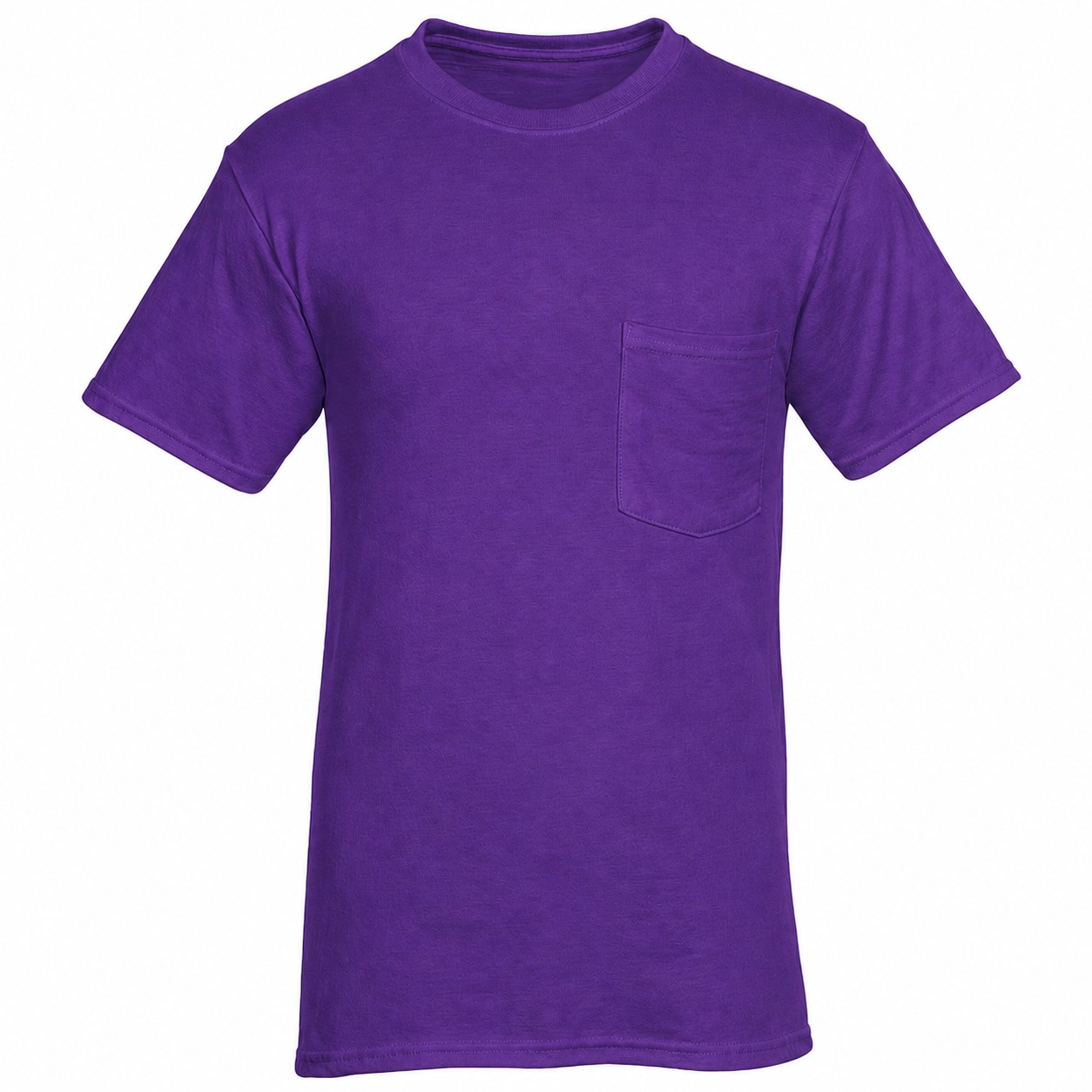 Moisture Wicking Pocket Tee — Purple