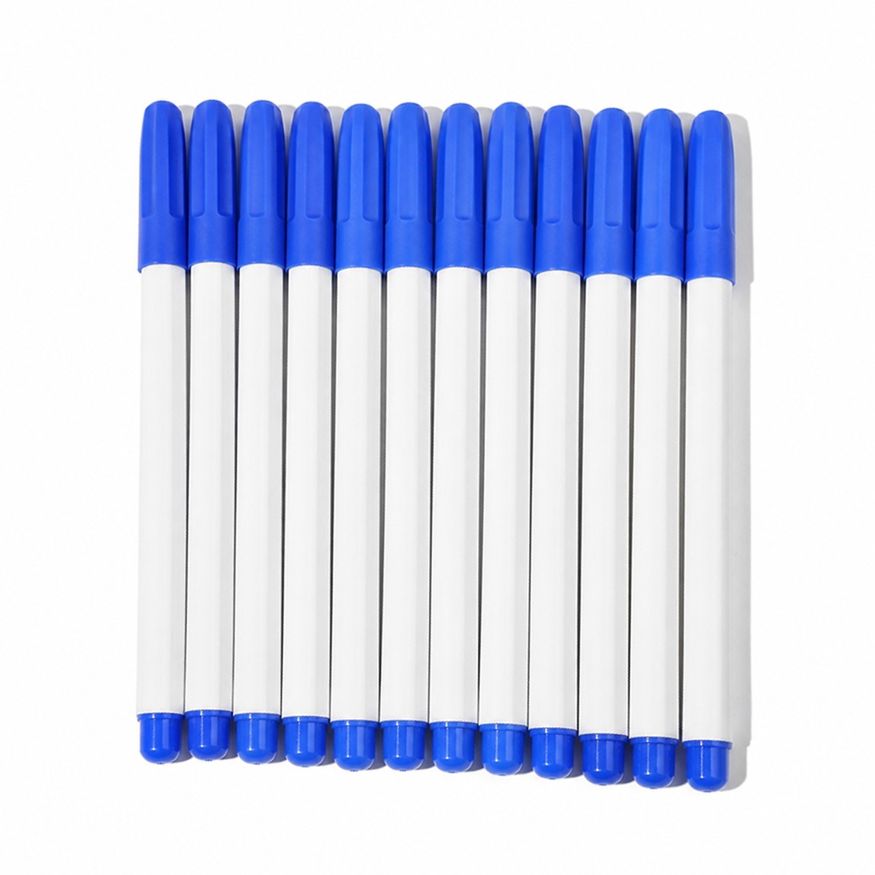 Fine Tip Plastic Dry Erase Marker Set — Blue