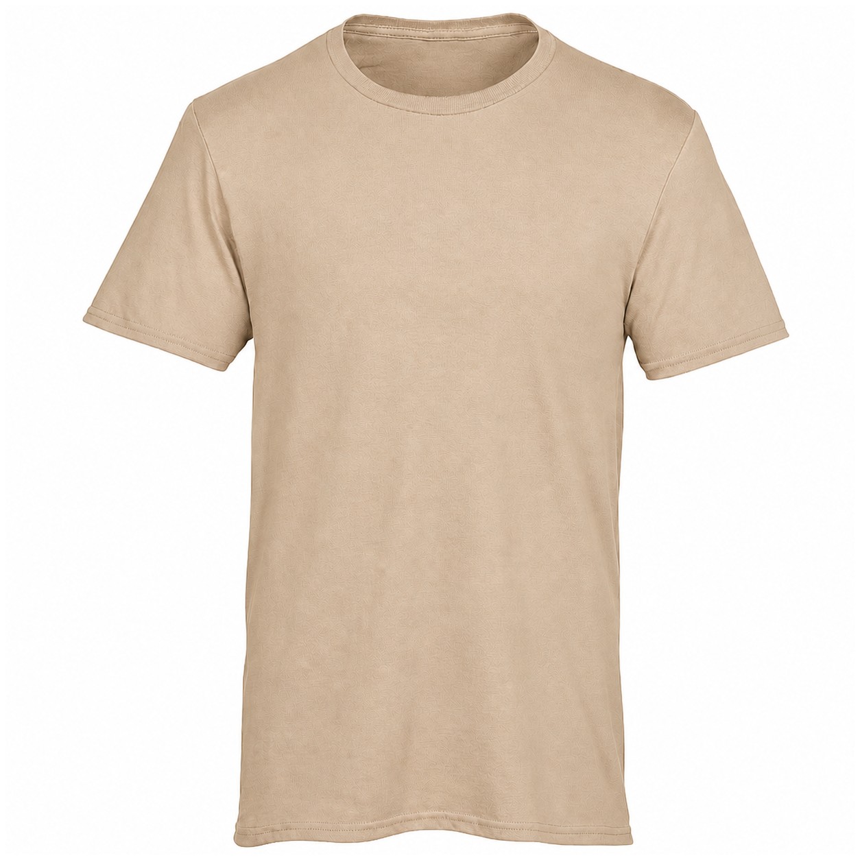 Premium Cotton Crewneck T-Shirt — Tan Beige