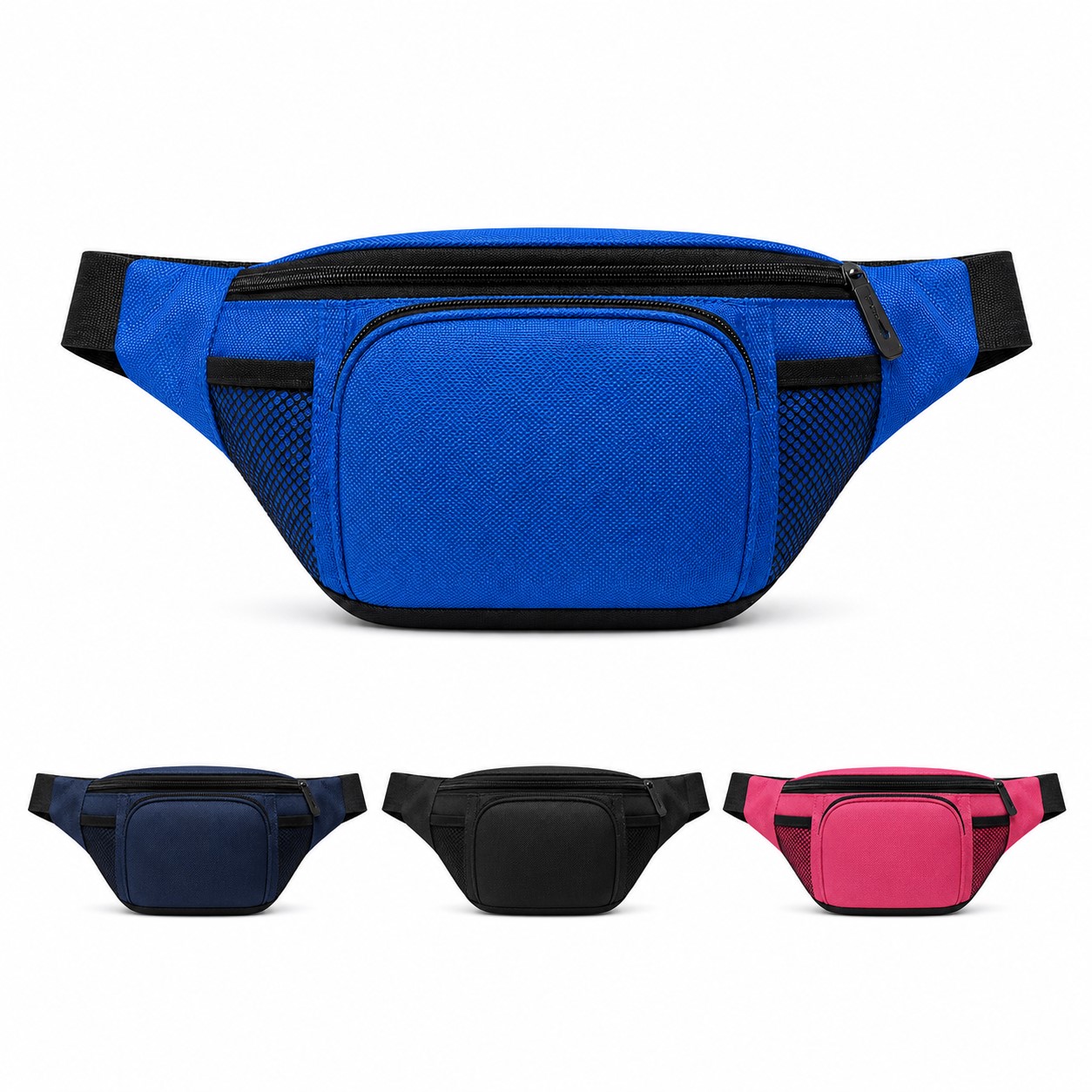 Multi Pocket Polyester Crossbody Bag