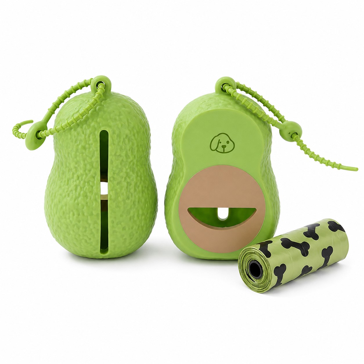 Avocado Shaped ABS Pet Waste Bag Carrier