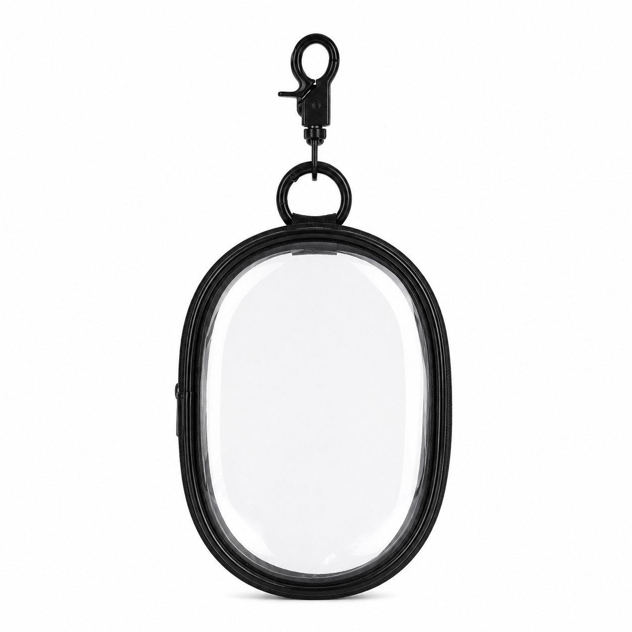 Oval Plastic Cable Storage Pouch With Hook — view 2