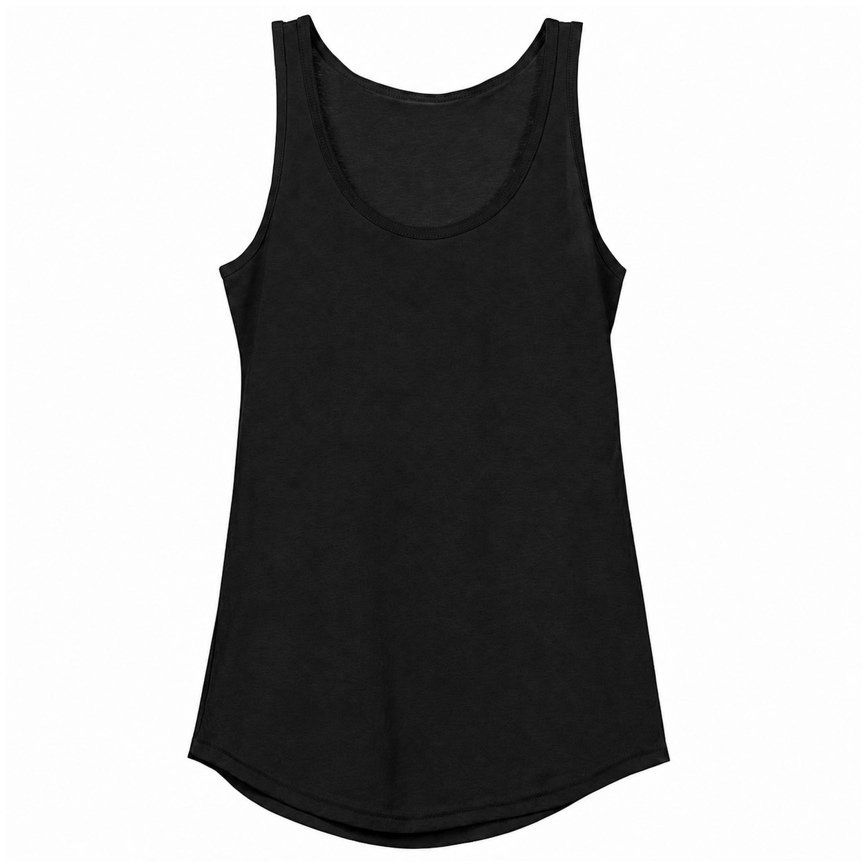 Ladies Cotton Classic Tank Top — Black