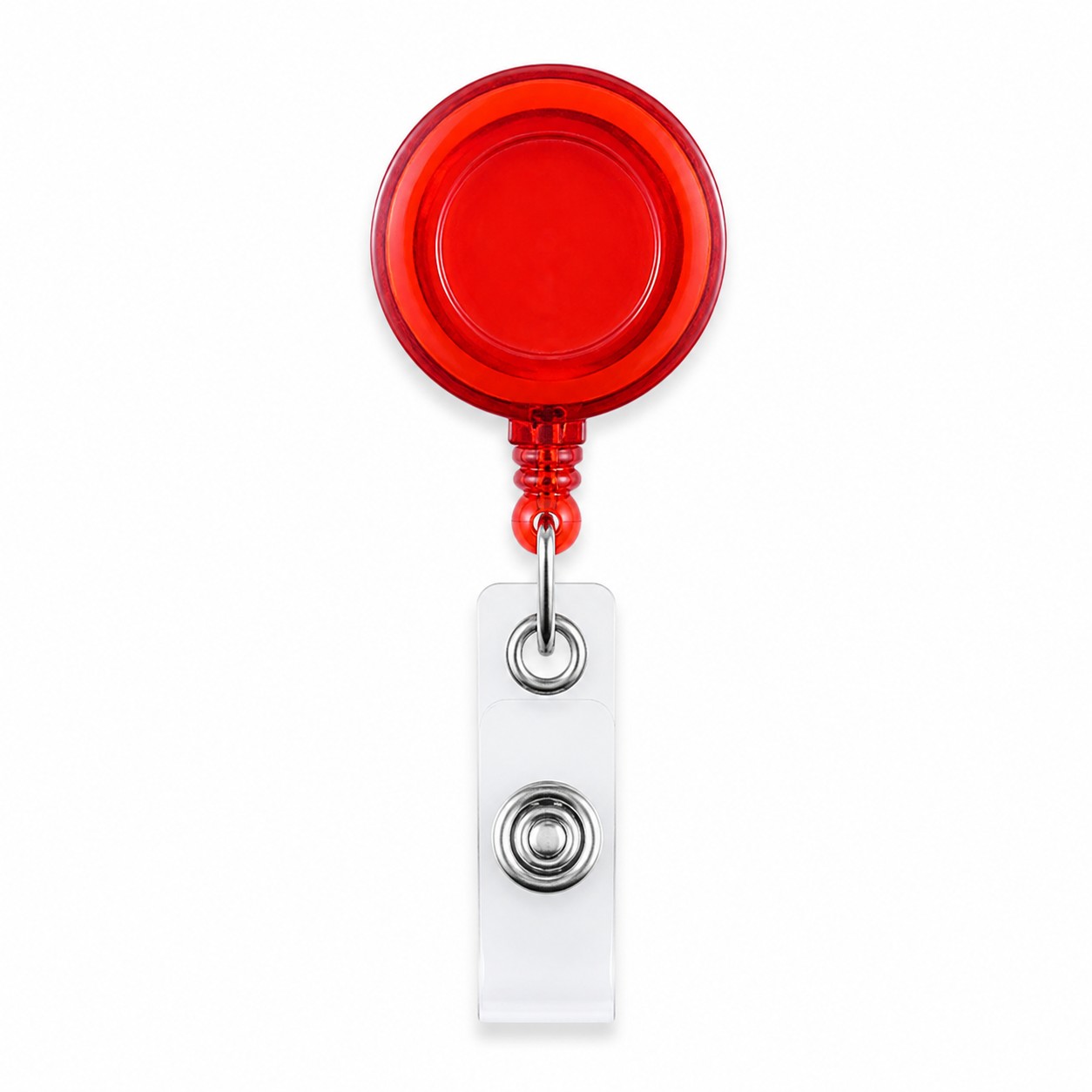 Round ABS ID Badge Reel With Belt Clip — view 2