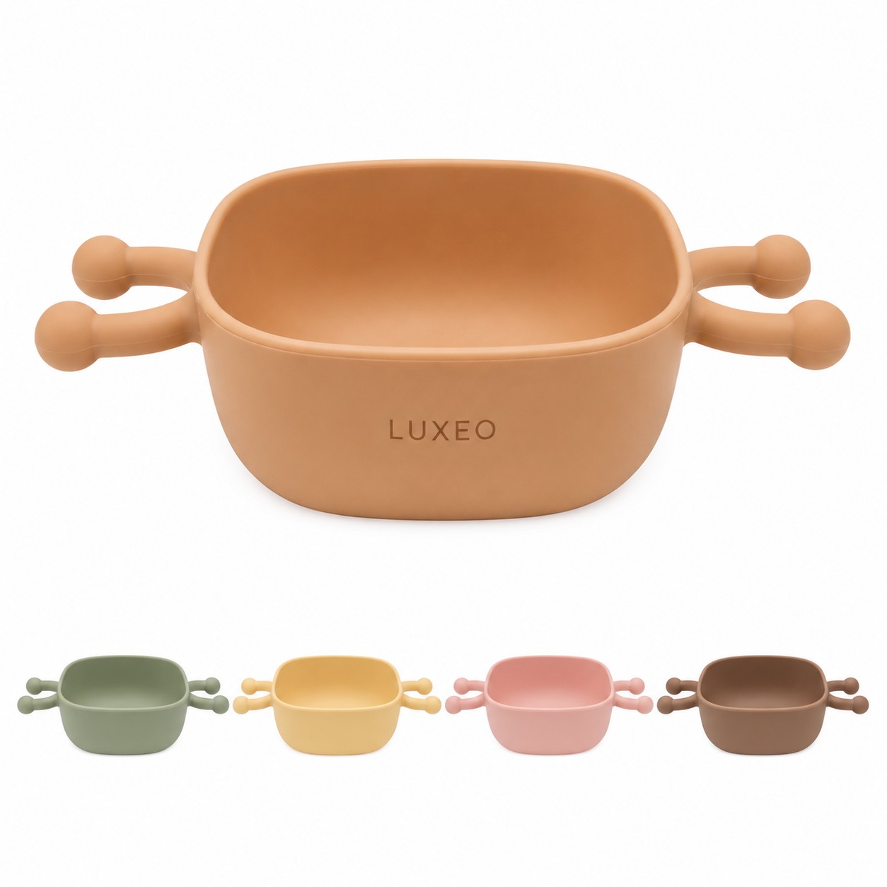 Compact Silicone Baby Feeding Bowl
