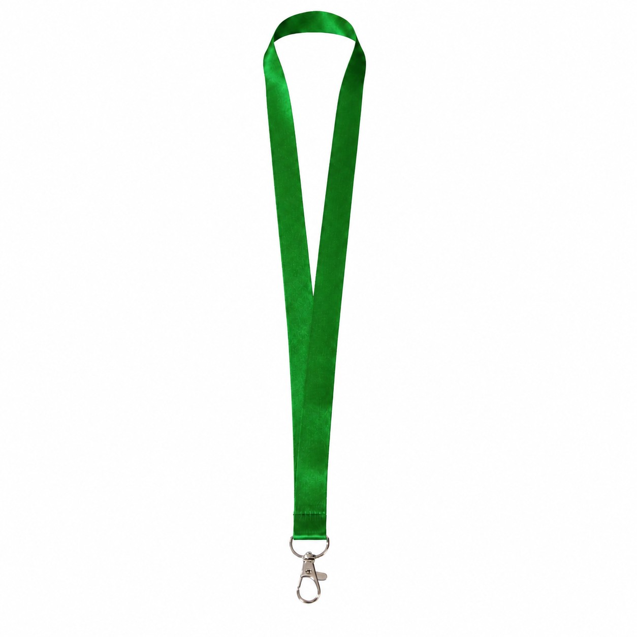 Polyester Lanyard With Attachment Options — Green