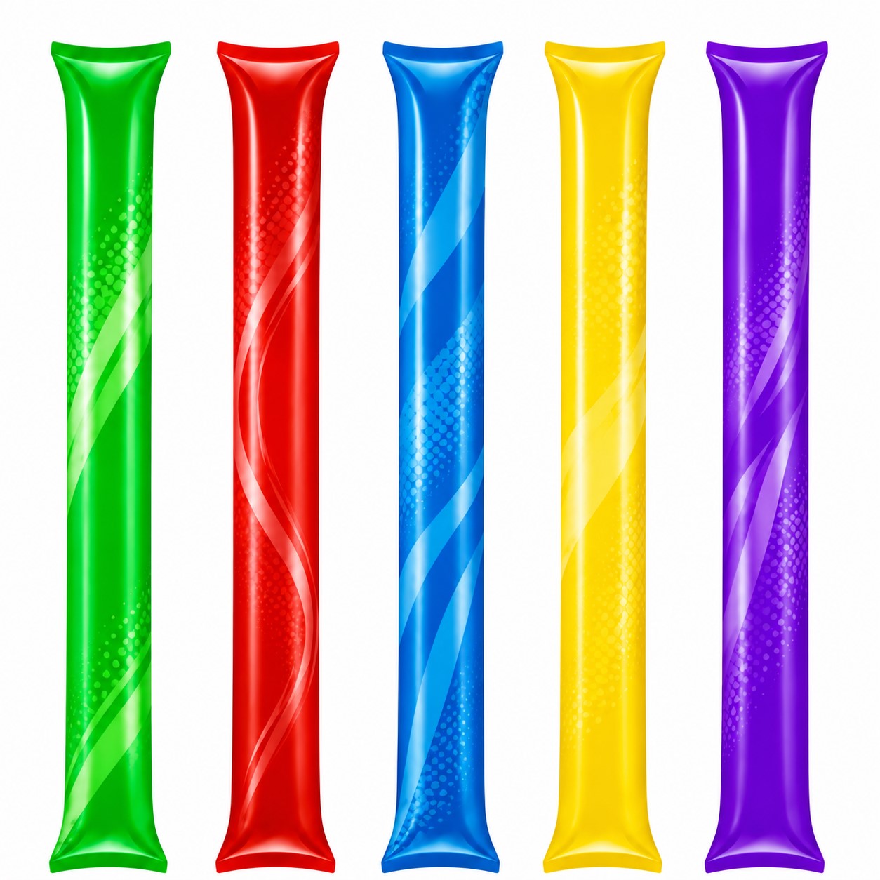 Plastic Inflatable Team Cheering Stick Set