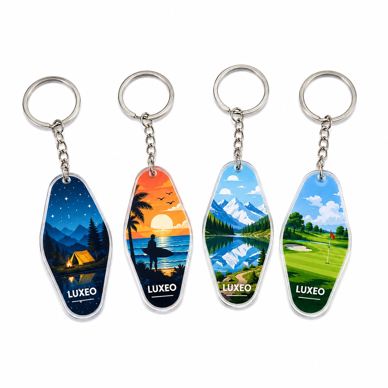 Acrylic Key Tag With Hardware