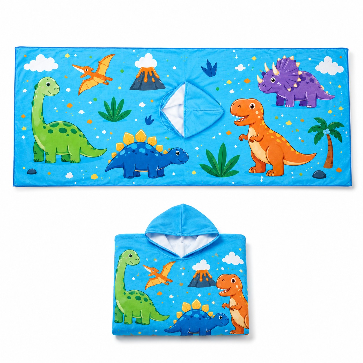 Kids 400GSM Hooded Poncho Towel