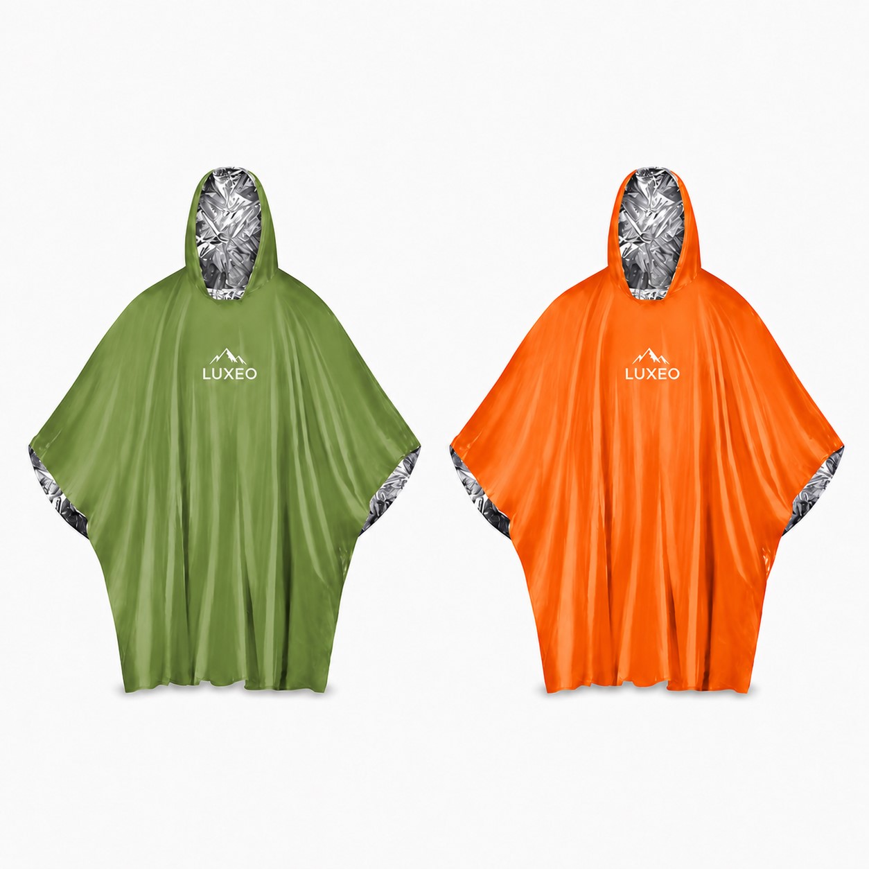 Aluminized Polyester Reusable Emergency Poncho