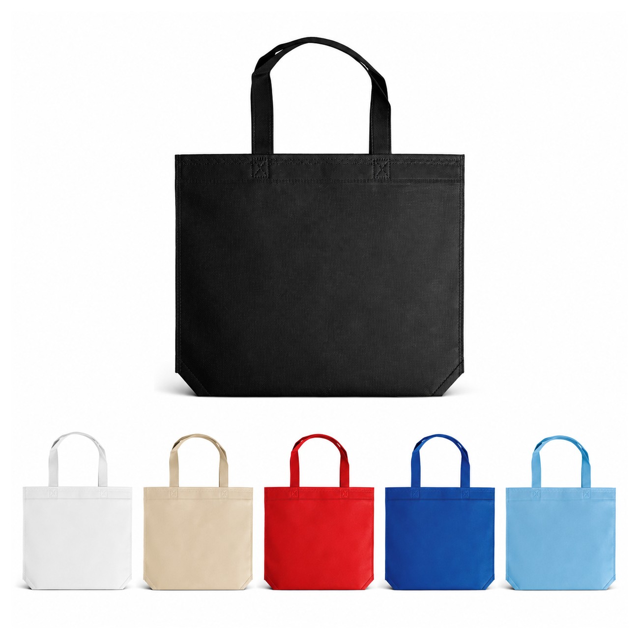 70GSM Non-Woven Black Tote Bag