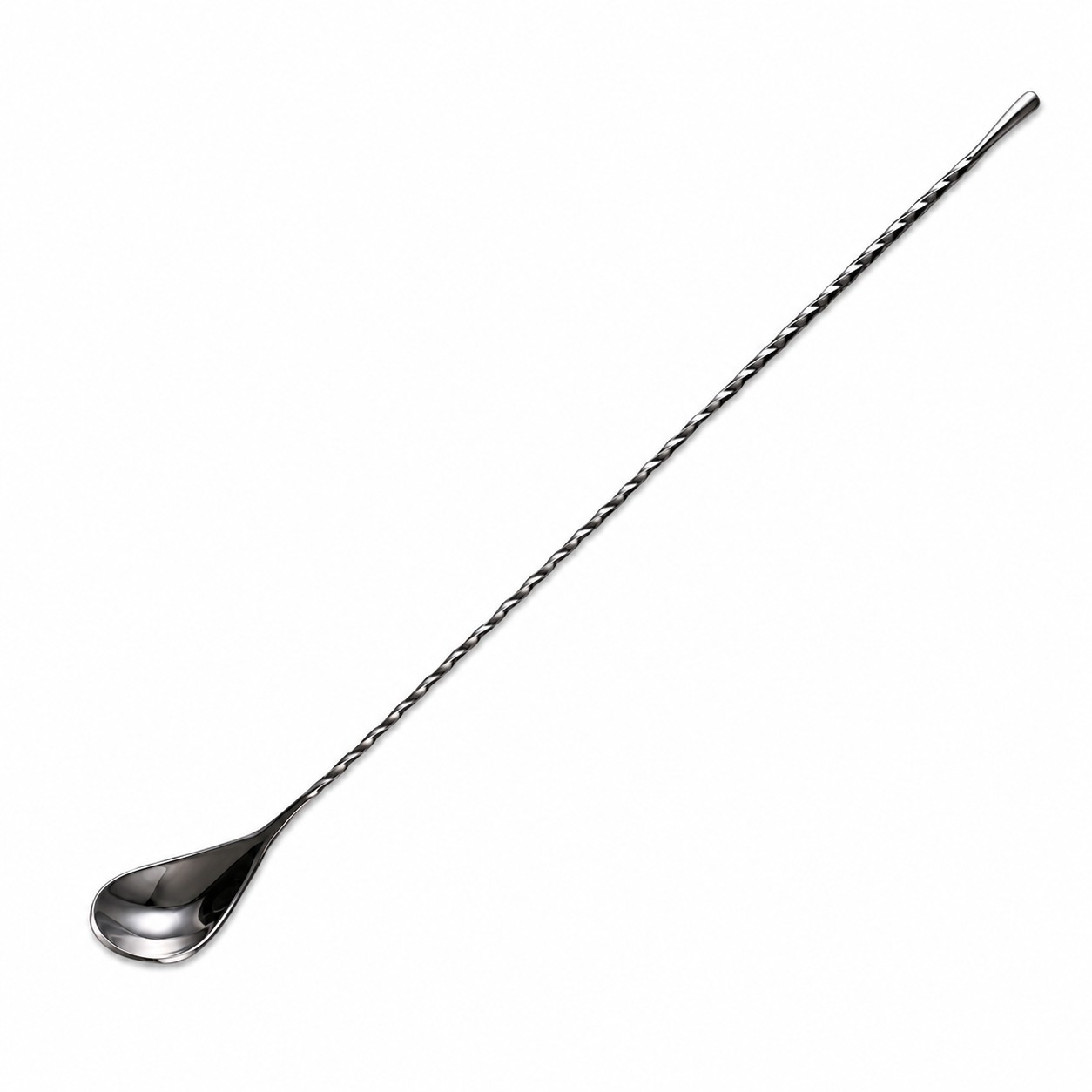 Polished Long Stainless Steel Bar Spoon — view 2