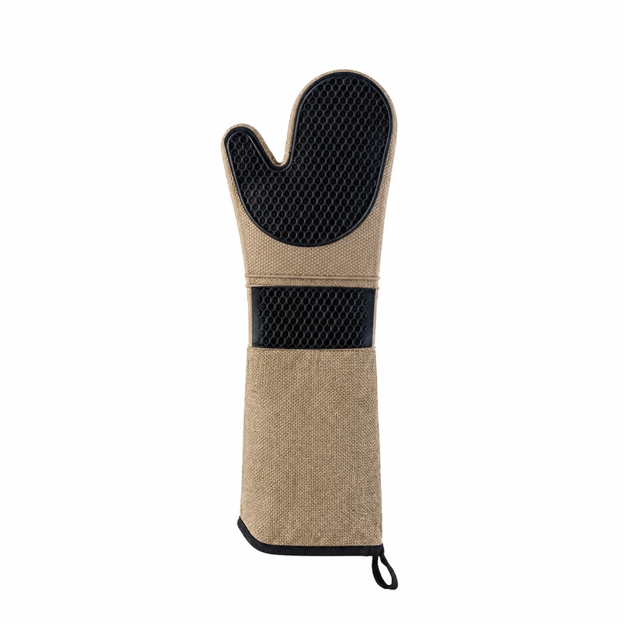 Silicone Oven Mitt Cooking Glove — Khaki Beige