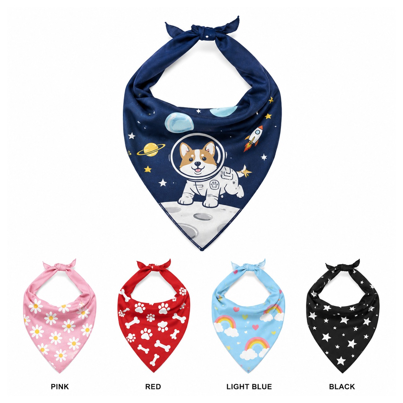 Washable Pet Triangle Bandanna