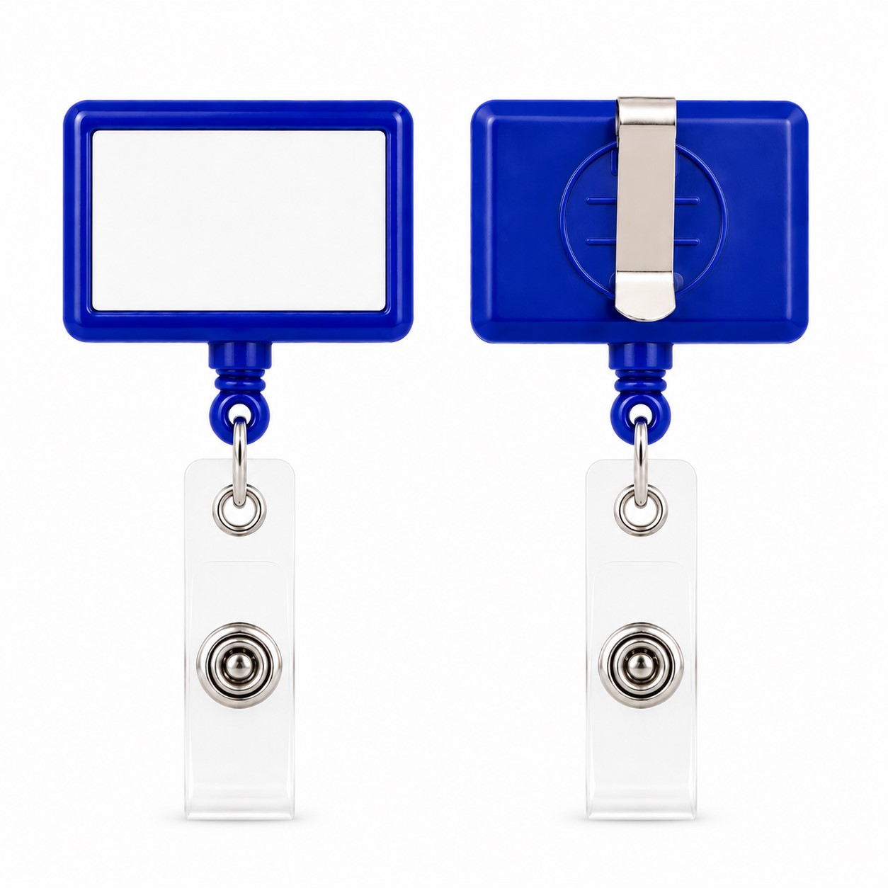 Rectangular Retractable ID Badge Reel