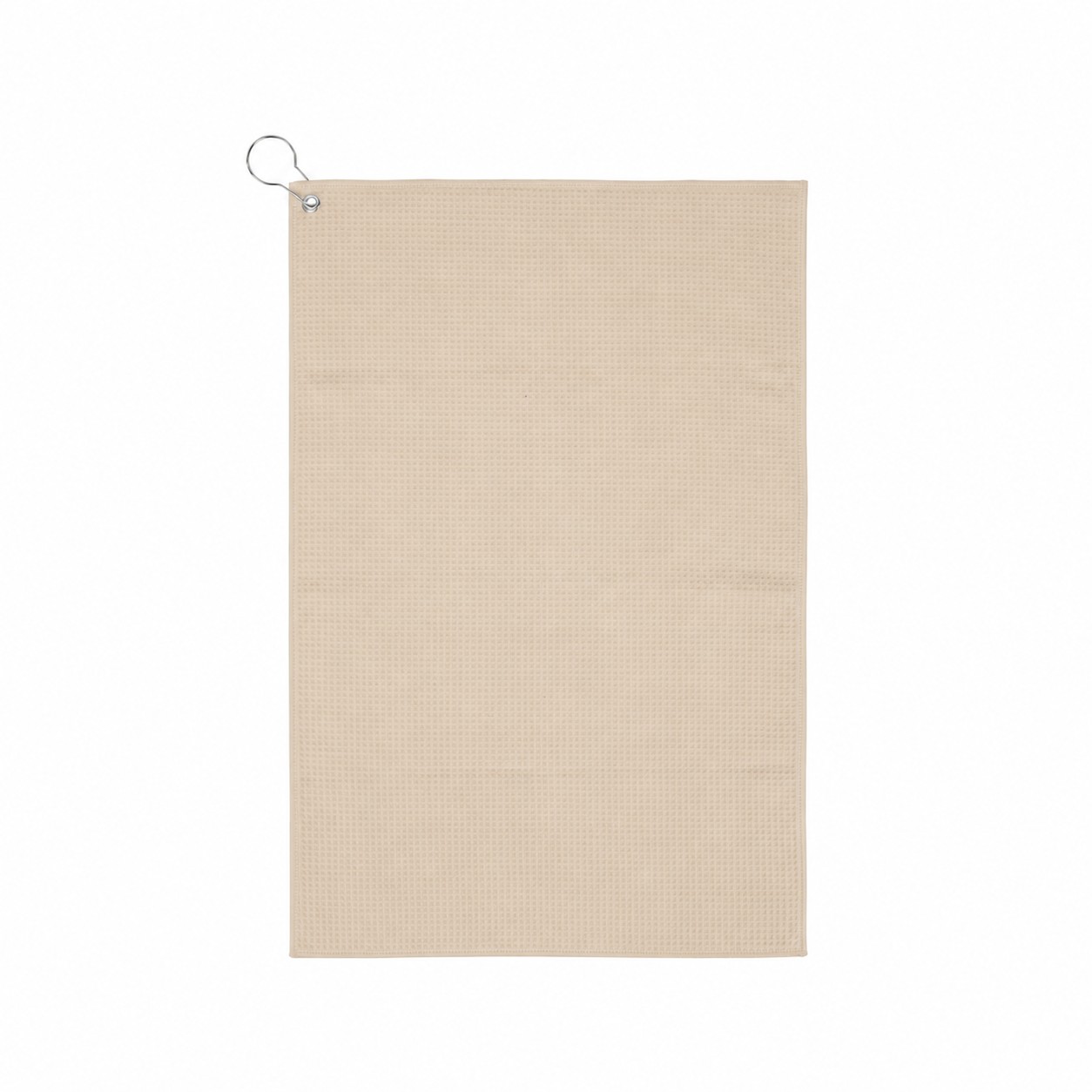 16" Waffle Golf Towel — Natural Beige