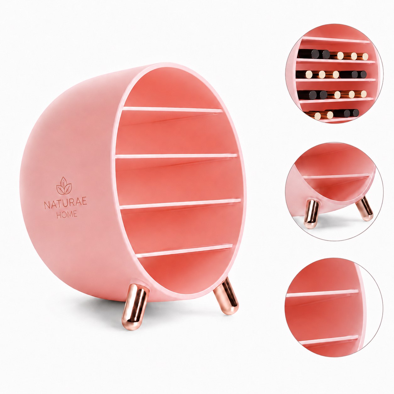 Cosmetic Organizer With Four Open Tiers