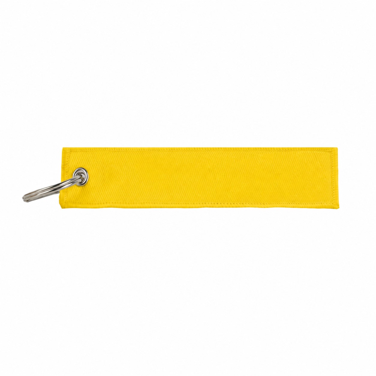 Cotton Twill Luggage Key Tag — Yellow