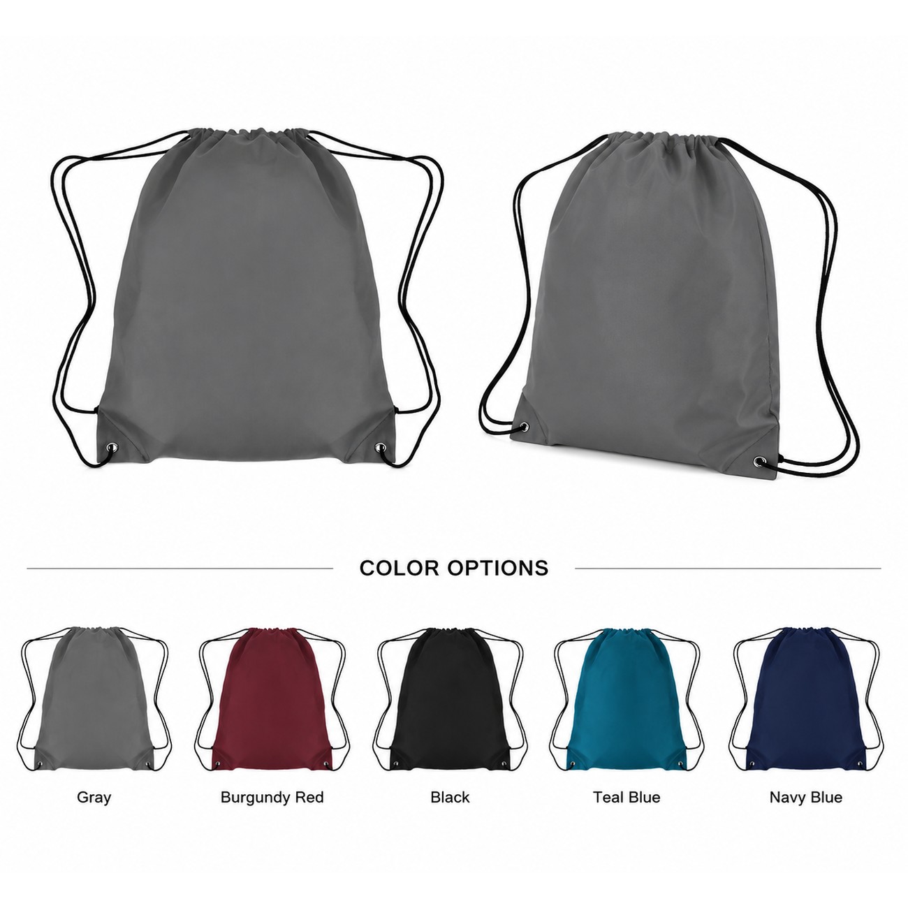 Drawcord Closure 210D Polyester Drawstring Bag