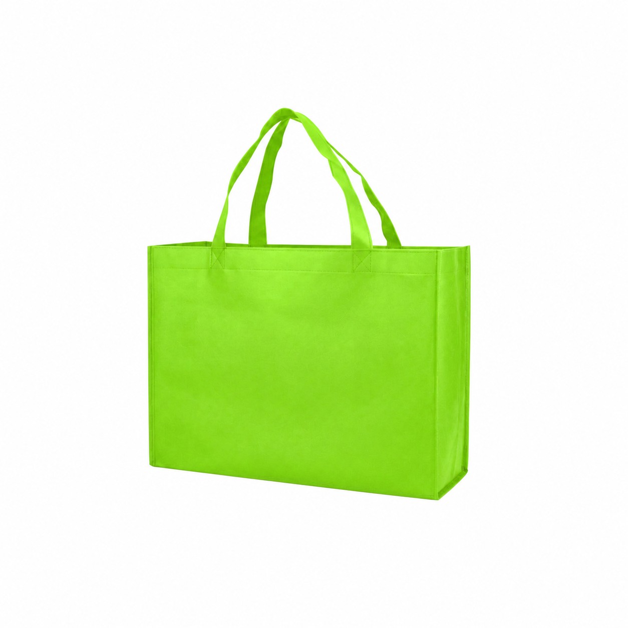 80GSM Non-Woven Shopping Tote Bag — Lime Green