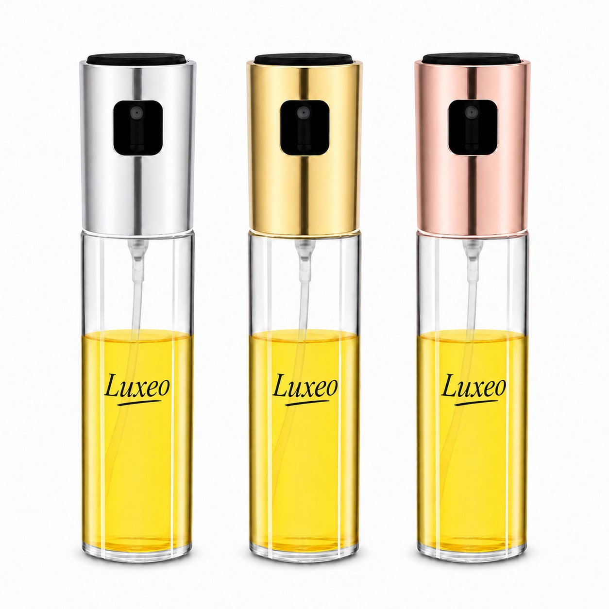 Glass Oil Mister With Stainless Steel Top