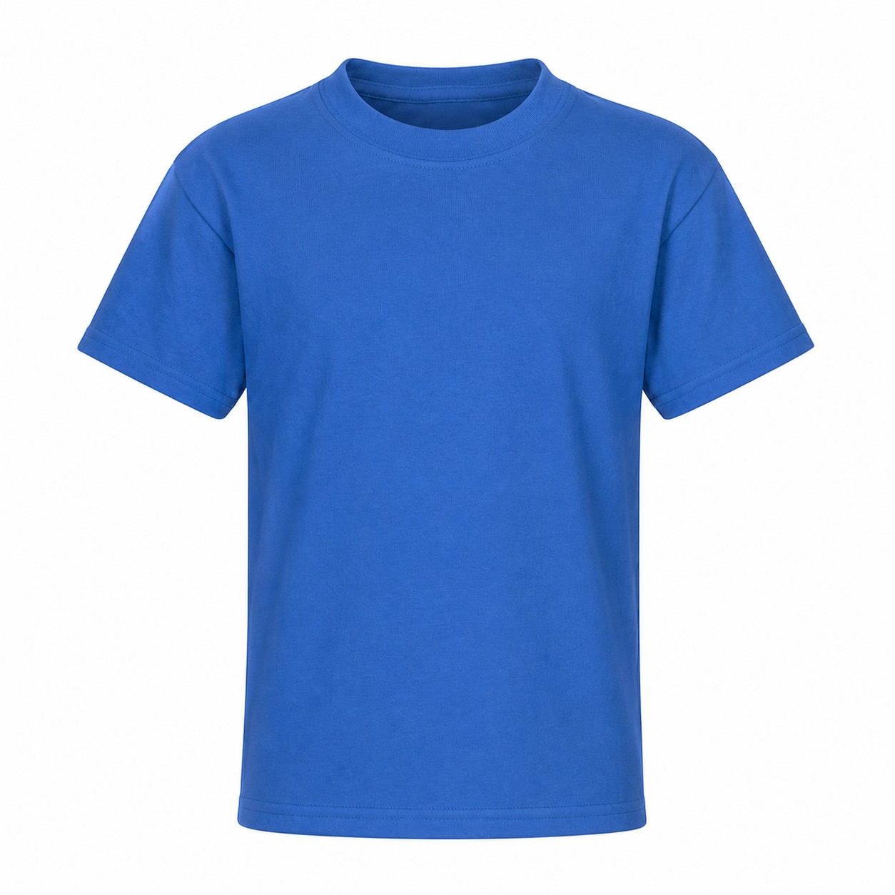 Youth Cotton Crewneck T-Shirt — Blue