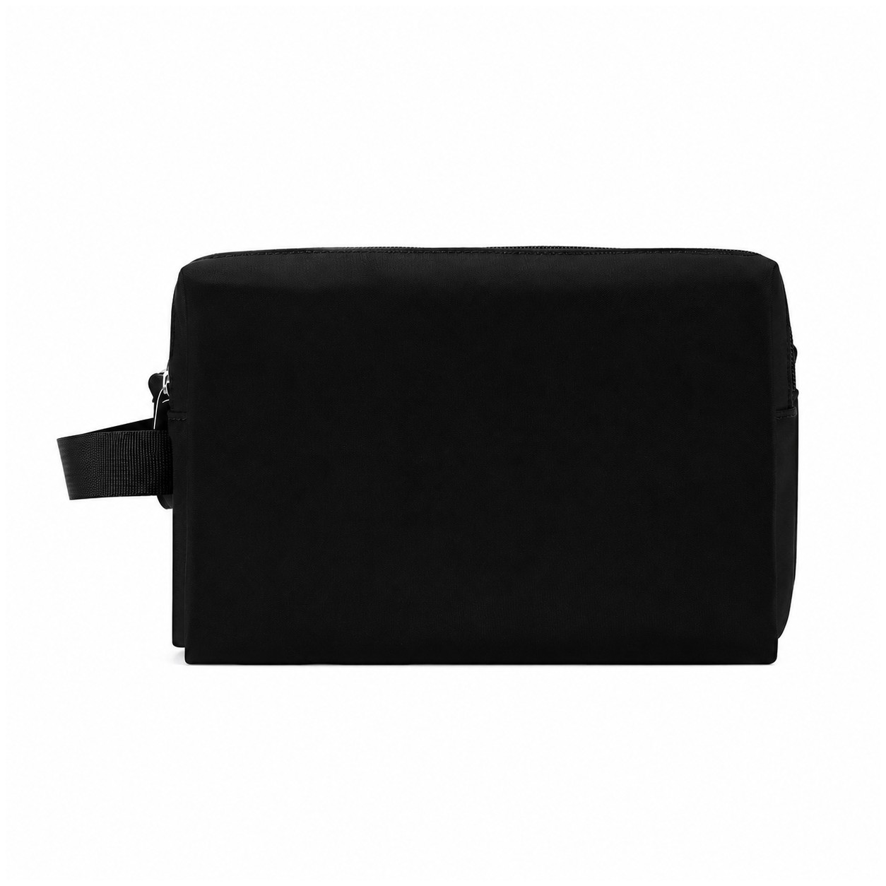 Nylon Roomy Toiletry Bag — Black