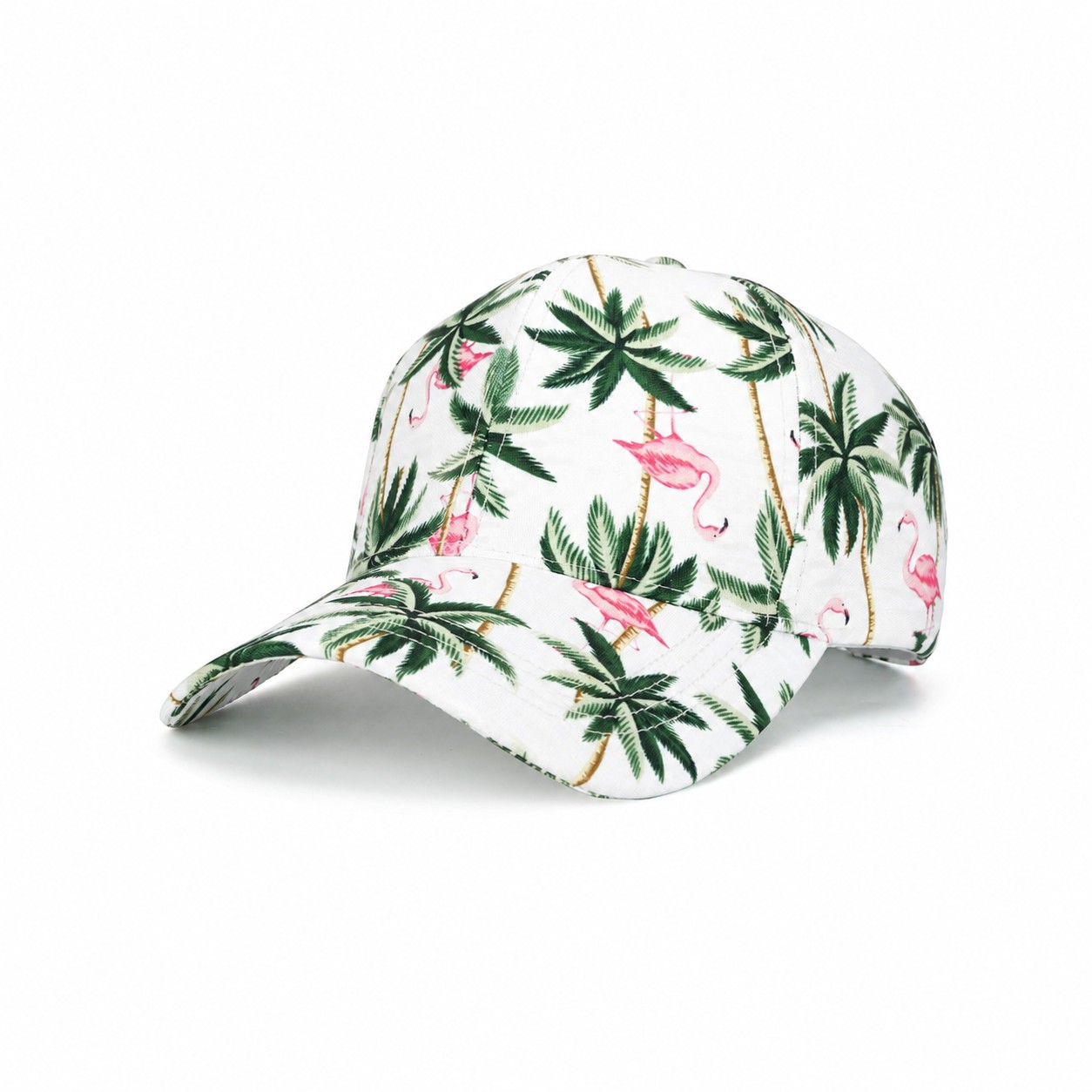 Lightweight Polyester Structured Cap — Clear White